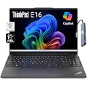 Lenovo ThinkPad E16 Business Laptop (16" FHD+, AMD Ryzen 5 7530U (> i7-1165G7), 16GB RAM, 512GB SSD) Fingerprint, Backlit, 1080p Webcam, IST Hub, Wi-Fi 6, Ethernet, Win 11 Pro w/AI Copilot, Black gallery image