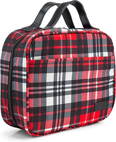 GEARONIC Neceser de viaje organizador de viaje con gancho para colgar bolsa de cosméticos de maquillaje resistente al agua estuche de viaje para