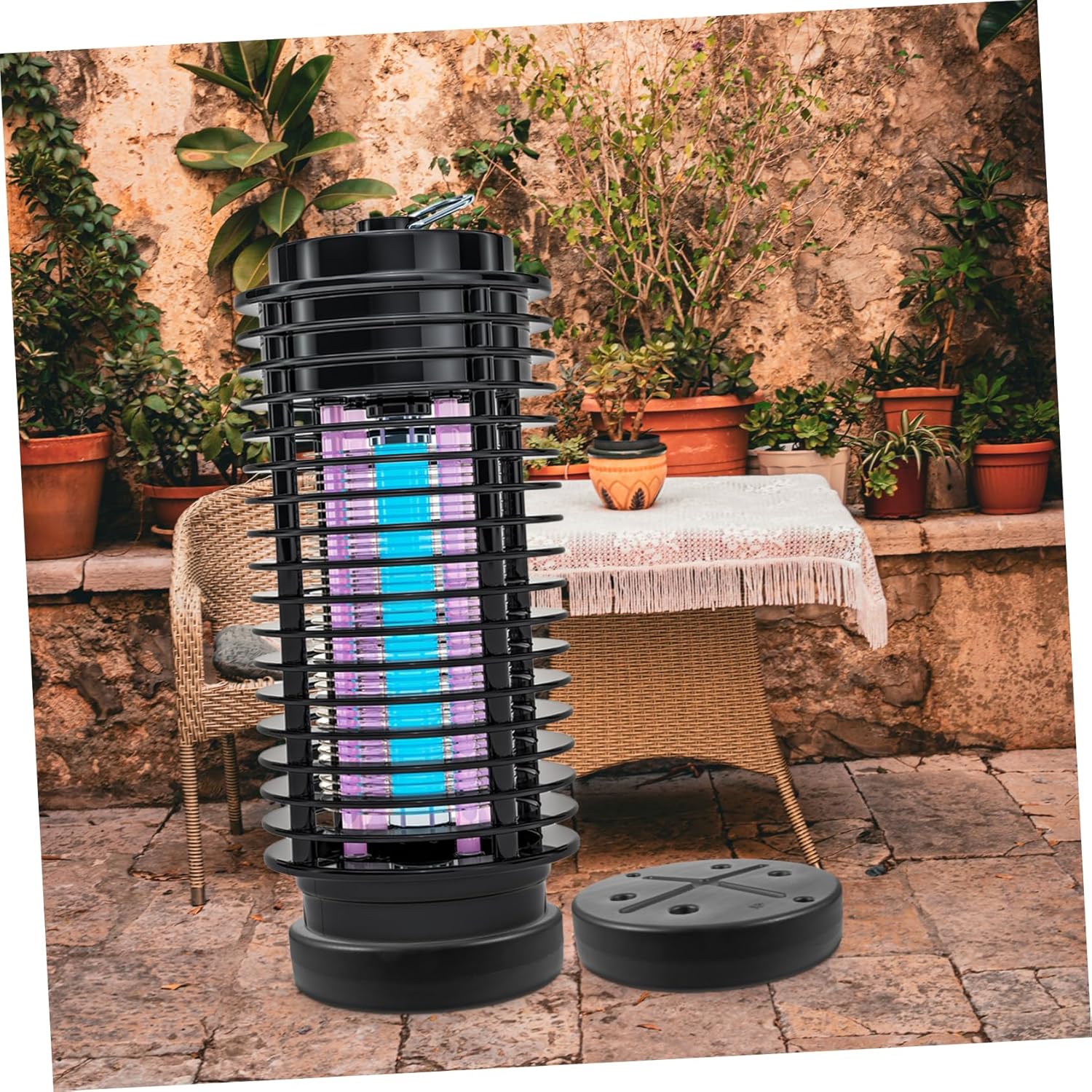 Happyyami 1set Patio Heater Base Weight for Outdoor Use Movable and Sturdy Accessory for Patio Heaters - for Enhanced Safety Material Compact and Easy to Transport