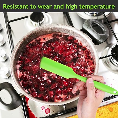 Miniatura 3 de Thick Food-grade Silicone Jar Spatula Dual-sided Scraper for Baking Mixing Sourdough Heat-resistant Kitchen Tool for Cooking and Salad Preparation