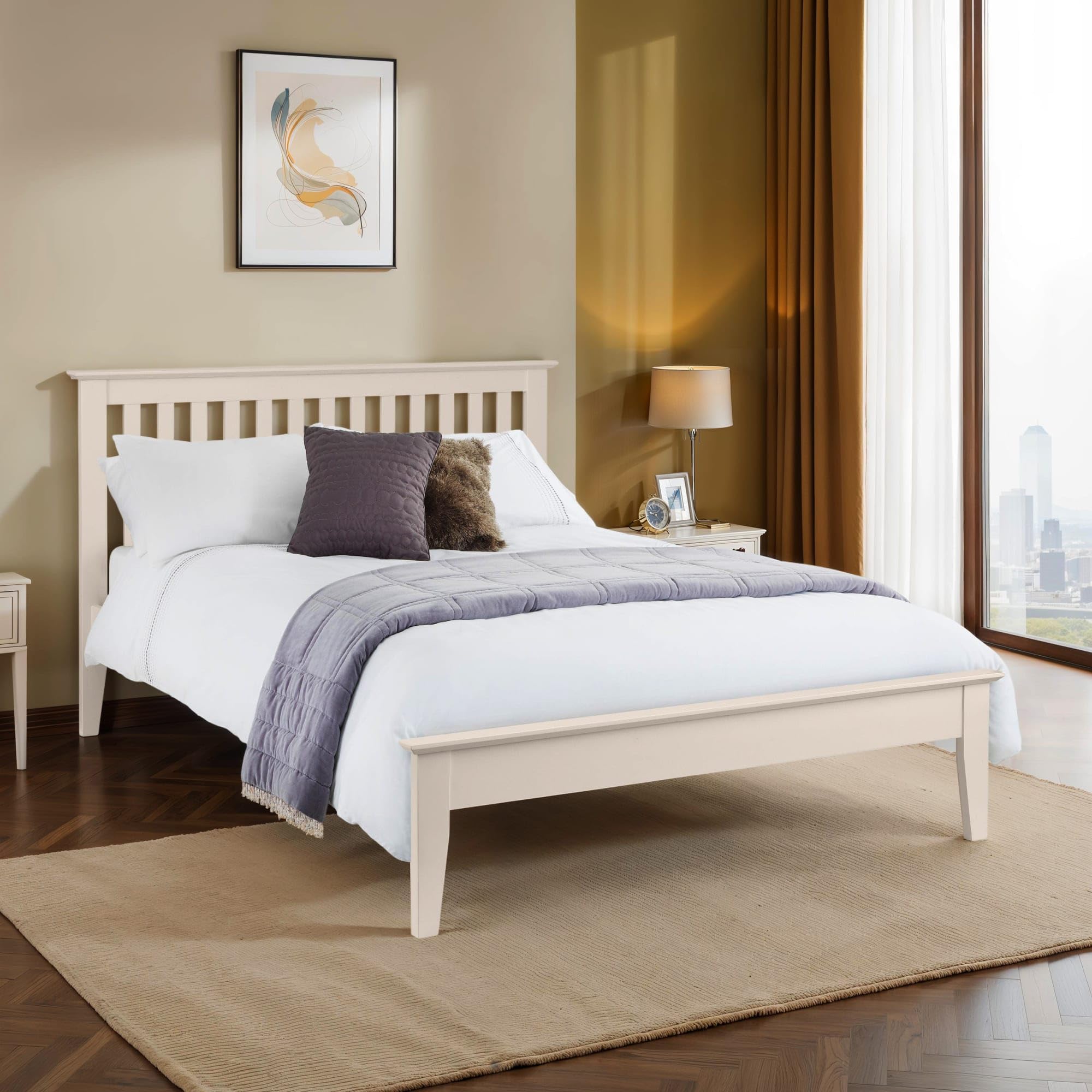 Julian Bowen Ivory Salerno Bed, King