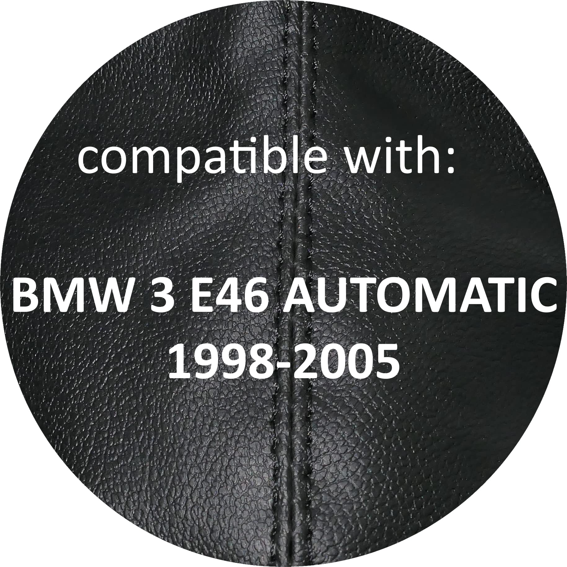 FUR BMW E46 SCHALTMANSCHETTE HANDBREMSSACK NATURLEDER NAHT /M/ + RAHMEN