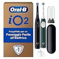 Oral-B iO 2 DUO Spazzolino Elettrico Oral B, Nero e Verde
