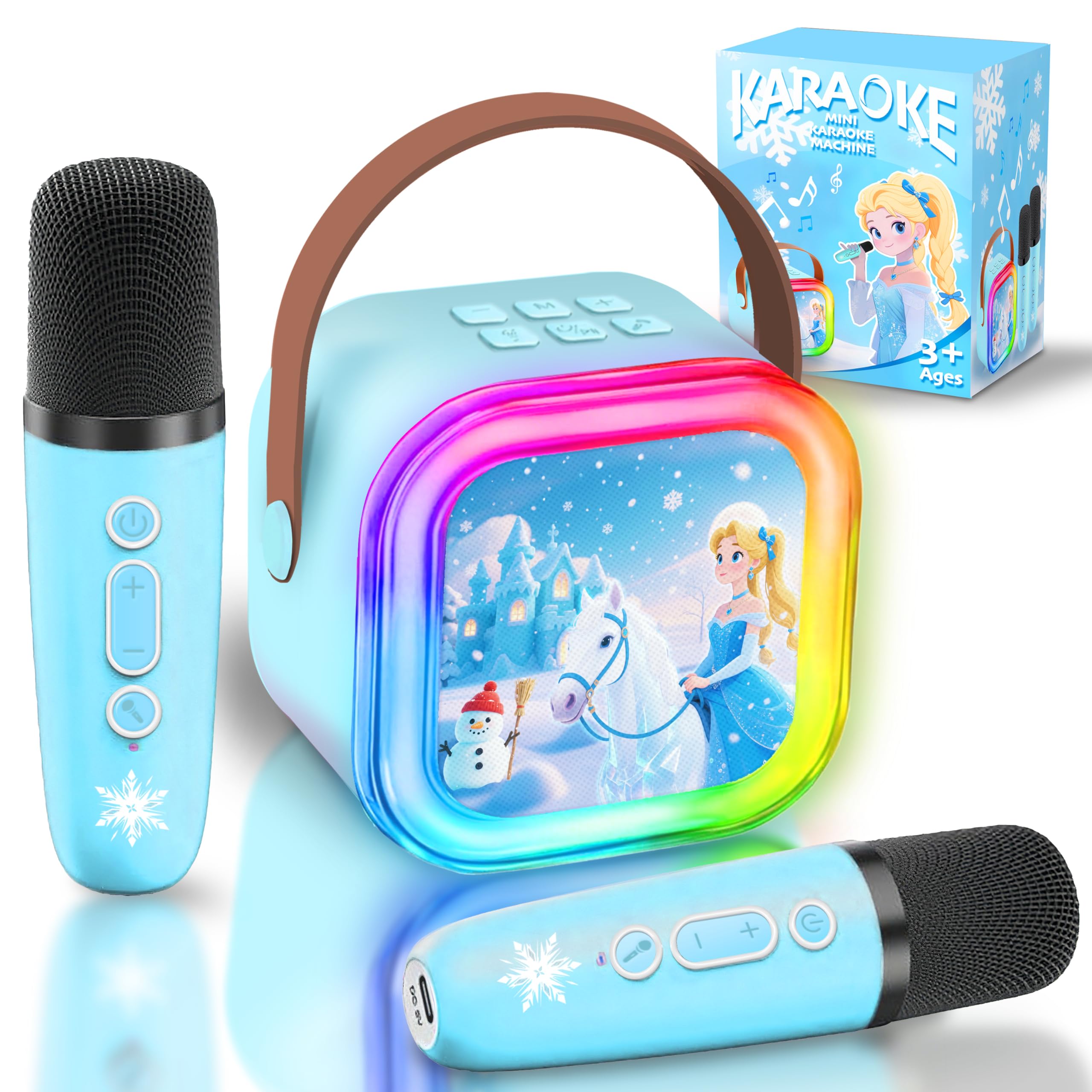 Micro Karaoké Enfant Frozen – Enceinte Bluetooth Avec 2 Micros Sans Fil, Effets Vocaux, Pour Filles 3 à 9 Ans - 6