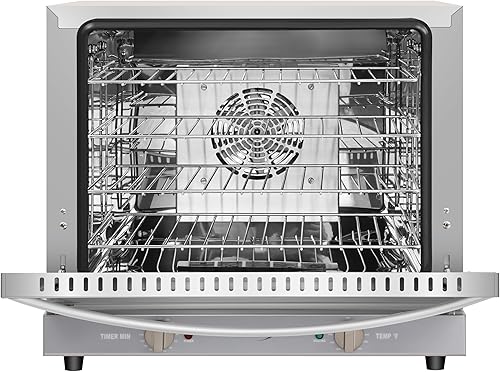 Miniatura 6 de KoolMore Horno de convección de encimera de 23 pulgadas para sartenes de tamaño medio con 4 estantes y 2800 W de potencia en acero inoxidable,