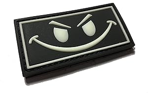 Glow-in-the-Dark "Angry Small Face" 2" x 1" Morale Patch