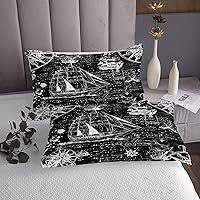 Vista 138 de jejeloiu Sea Turtle Sheet Set Ocean Creature Themed Sheets with Deep Pocket Fitted Sheet Sea Underwater World Bed Sheets Set Bed Reptile Tortoise