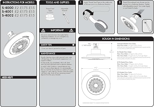 Miniatura 7 de Alcachofa Speakman S-4000 de 55 pulgadas RainCan de 25 GPM S-4000-E2