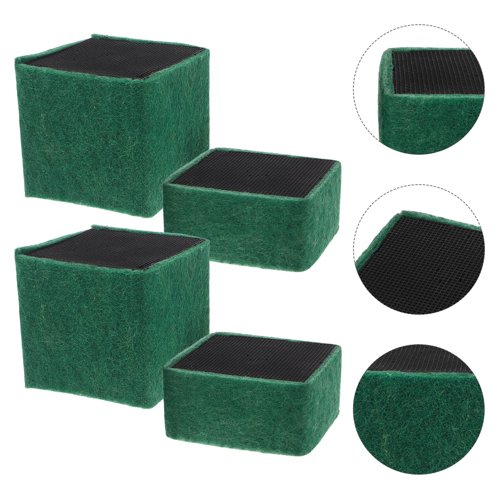 Lot de 4 Cubes Filtrants pour Aquarium – 2 Petits 2 Grands – Blocs de Filtration Charbon Actif – Masses Filtrantes pour Eau Douce et Eau de Mer – Système de Purification pour