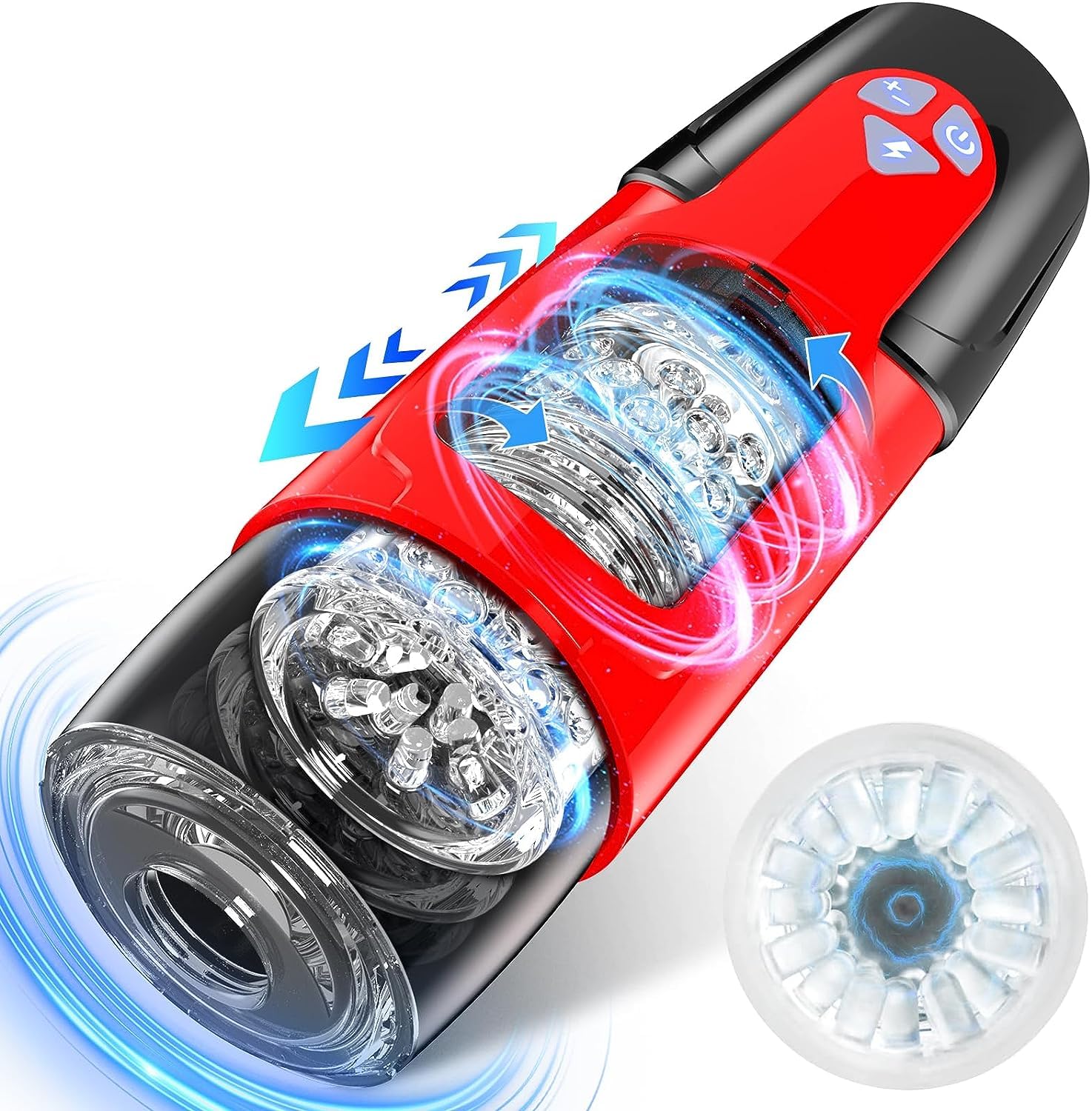 masturbateur étanche homme double entrée TPR compact voyage nettoyage rapide