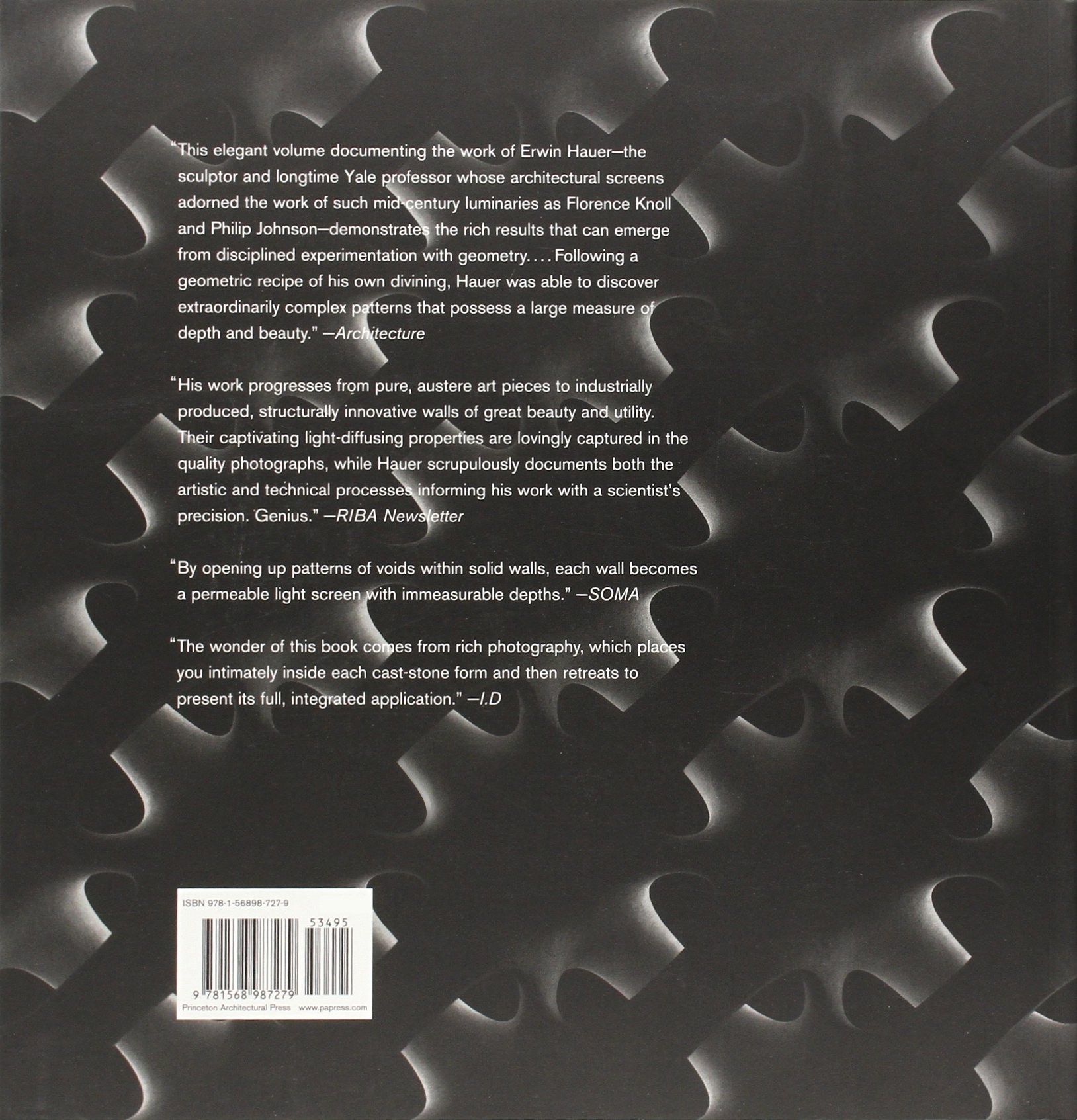 Erwin Hauer: Continua-Architectural Screen and Walls: Architectural Screens and Walls