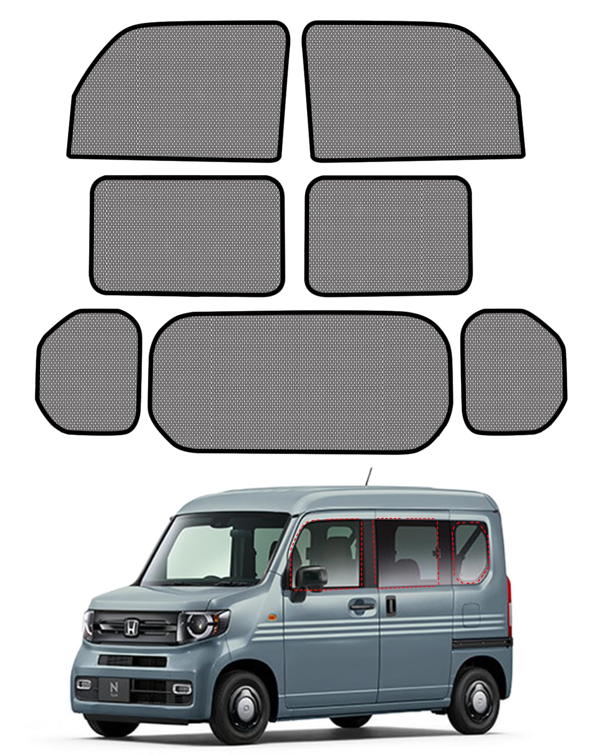 Amazon | Loveyes ホンダ NVAN サンシェード JJ1 メッシュ JJ2 N