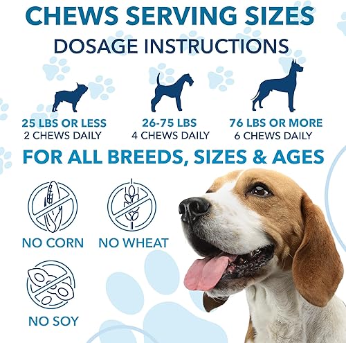 Miniatura 5 de Masticables calmantes de cáñamo para perros con ansiedad y estrés, masticables para aliviar la ansiedad para tormentas, fuegos artificiales,