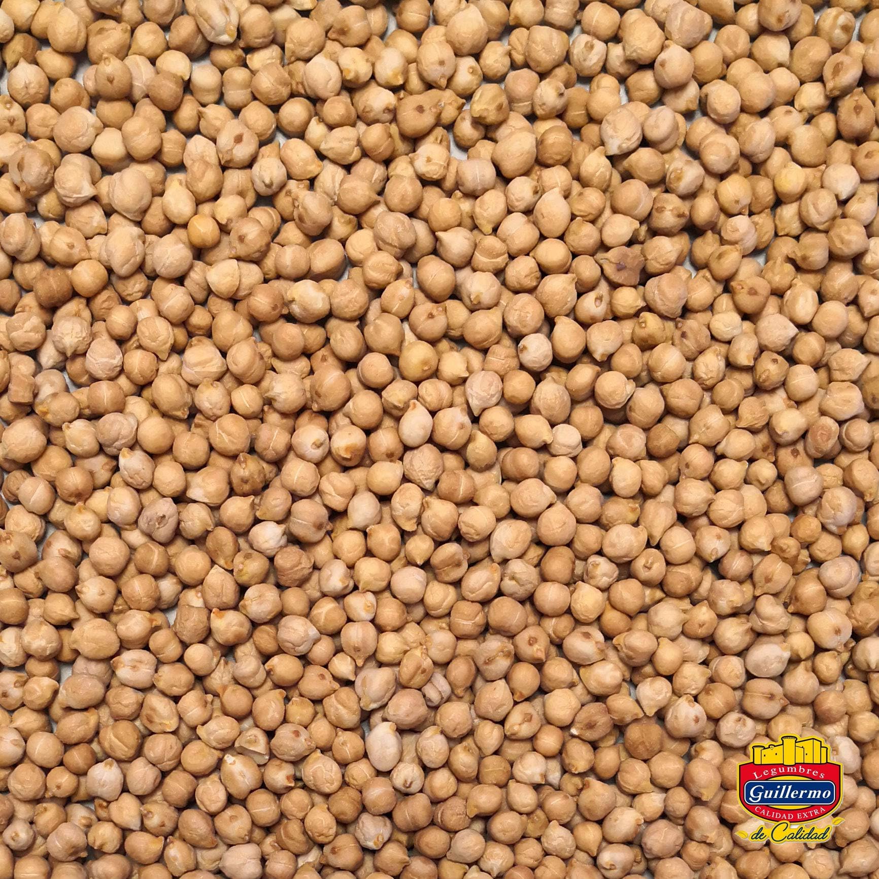 Guillermo | Garbanzo pedrosillano - Paquete 1kg. | Calidad Extra | Bajo en grasas y alto contenido en proteínas | Por su textura firme requiere un mayor tiempo de cocción