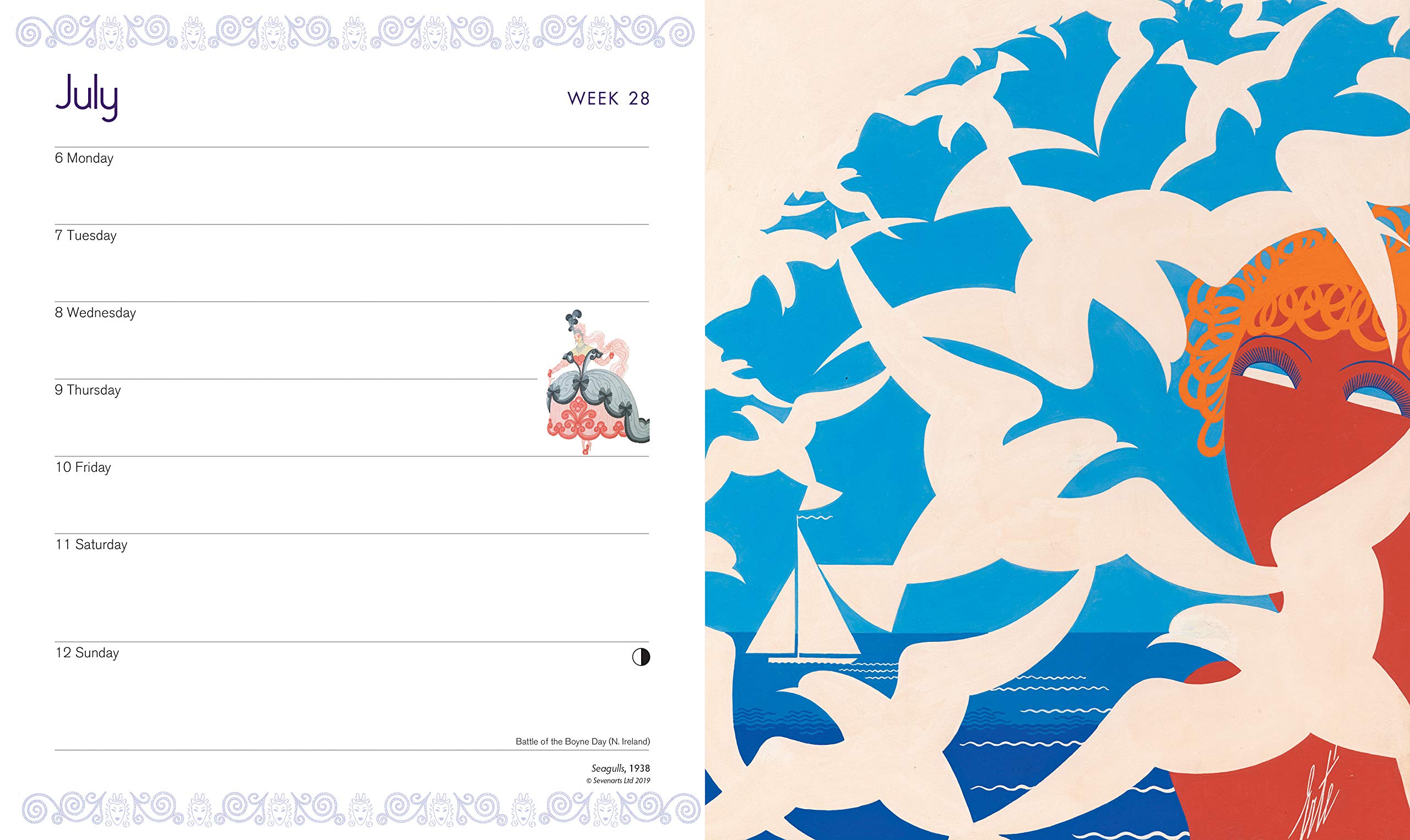 Erté Desk Diary 2020: Original Flame Tree Publishing-Desk Diary [Wochenkalender]
