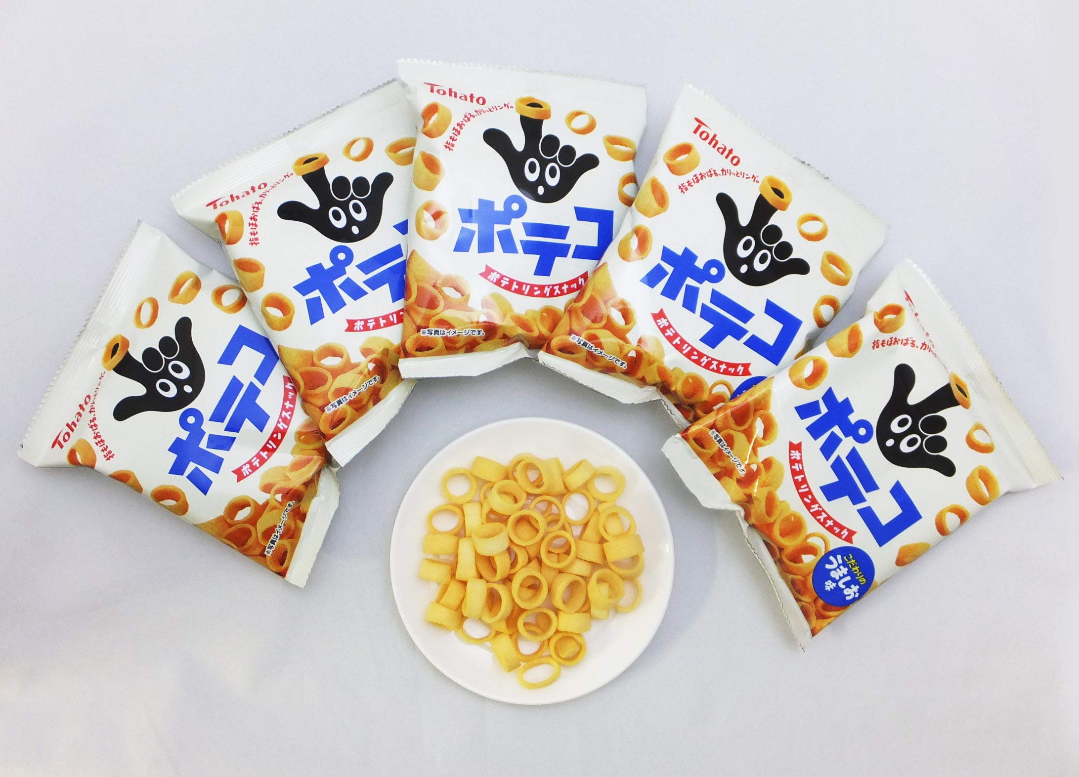 Amazon.co.jp: 東ハト 5Pポテコうましお味 24g×5袋×10箱 : 食品・飲料