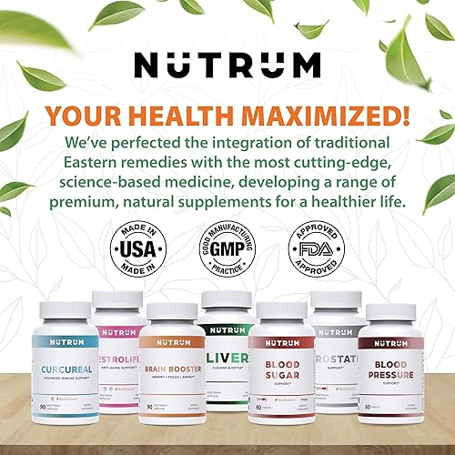 Miniatura 7 de Nutrum Apoyo al azúcar en sangre, suplemento dietético vegano para niveles de azúcar ya dentro del rango normal, fórmula natural de bienestar a base