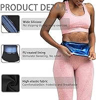 Vista 2 de Faja reductora de cintura para mujeres, Cinturón entrenador de cintura, Cinturón de sauna, Moldeador de cintura sin neopreno, Cinturón adelgazante