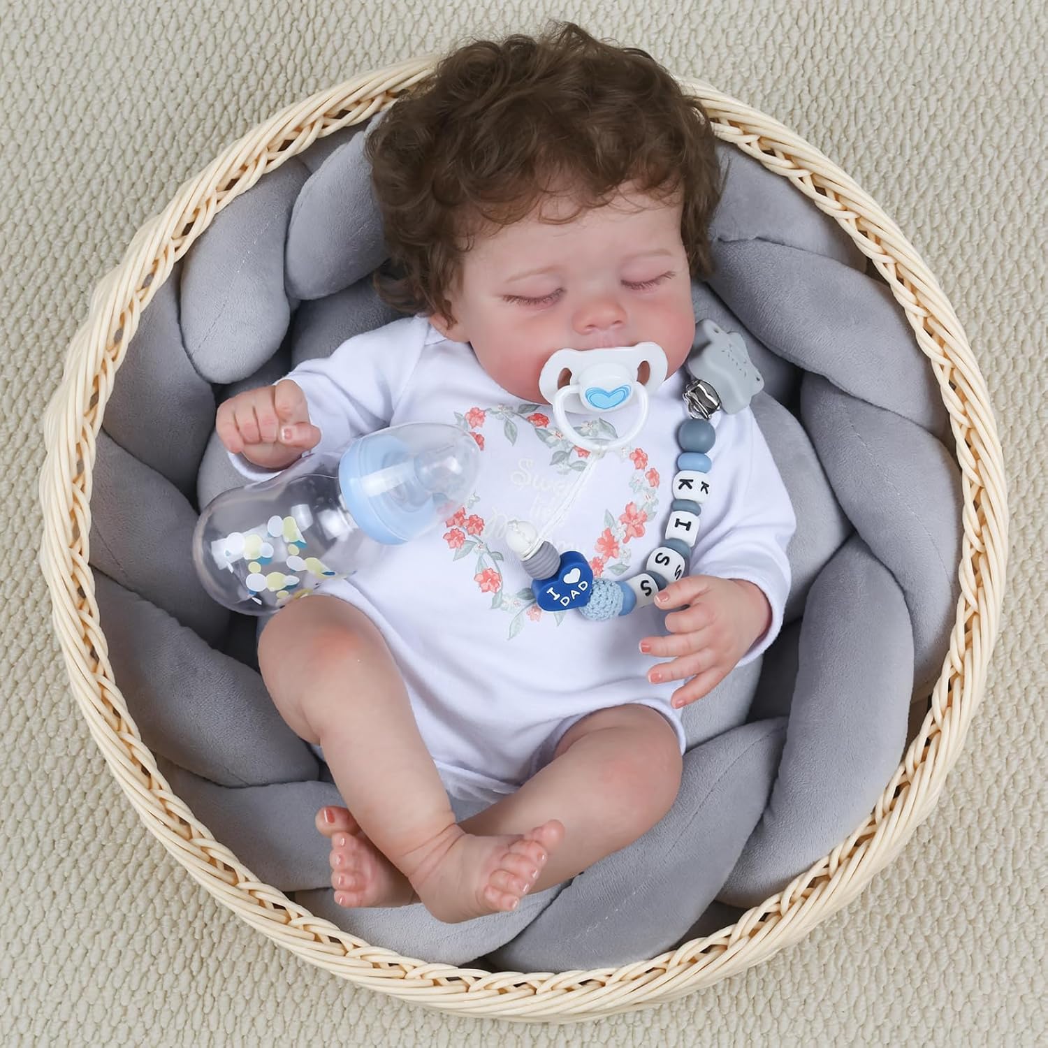 WOOROY Reborn Baby Dolls Boy - 18 Inch Realistic Newborn Doll Real Life Weighted Soft Body with Gift Box for 3+ Years Old Kids