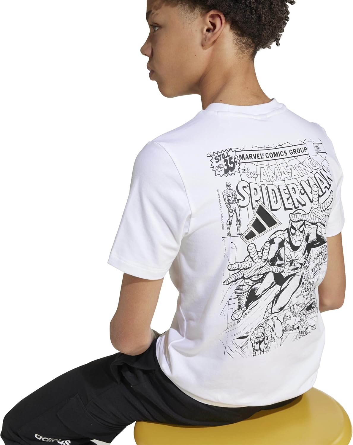 adidas Boys Marvel Graphic T-Shirt - Image 5