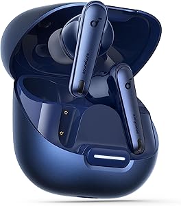 Anker Soundcore Liberty 4 NC (Blueooth 5.3)【完全ワイヤレスイヤホン/ウルトラノイズキャンセリング 3.0 / ワイヤレス充電/マルチポイント接続/外音取り込み / 最大50時間再生 / ハイレゾ対応 / IPX4防水規格 / PSE技術基準適合】ネイビー