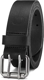 CHAOREN Work Belts for Men, Leather Belt Heavy Duty for Daily Wear | Genuine Leather, Solid Buckle, Casual Wear, Everyday Dress, Gift Box
