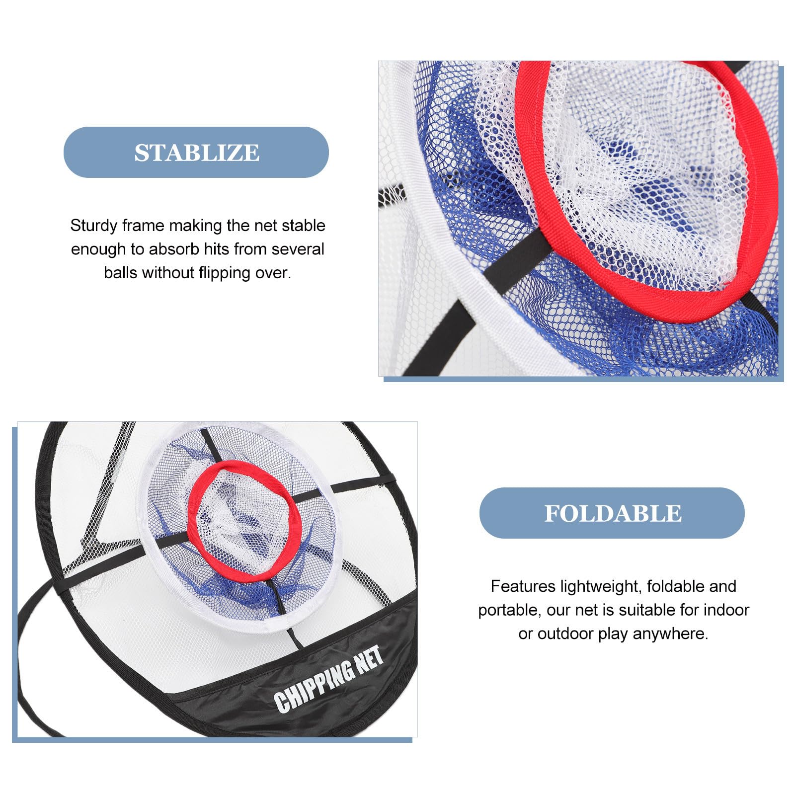 Red de Práctica de Corte de Golf Plegable y Portátil para Entrenamiento