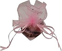 Vista 1 de Ankirol 100 bolsas de organza transparente con cordón redondo de organza para joyas, bolsa de dulces de 10.2 in/10.2 pulgadas de diámetro