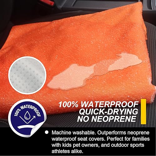 Miniatura 181 de Funda protectora de asiento de automóvil, para asientos delanteros, para entrenamiento de gimnasio, correr, nadar, playa y senderismo, impermeable