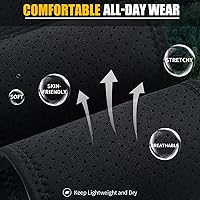 Vista 2 de Funda de banda para el vientre para hombres y mujeres, cómoda funda para pistola de transporte para 0.354 in y 380 con neopreno transpirable, se