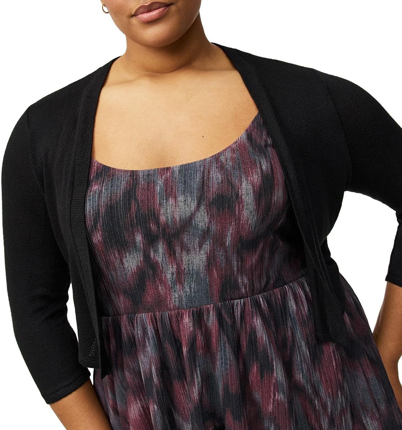 Torrid Women's Plus Size 3/4 Sleeve Crop Shrug