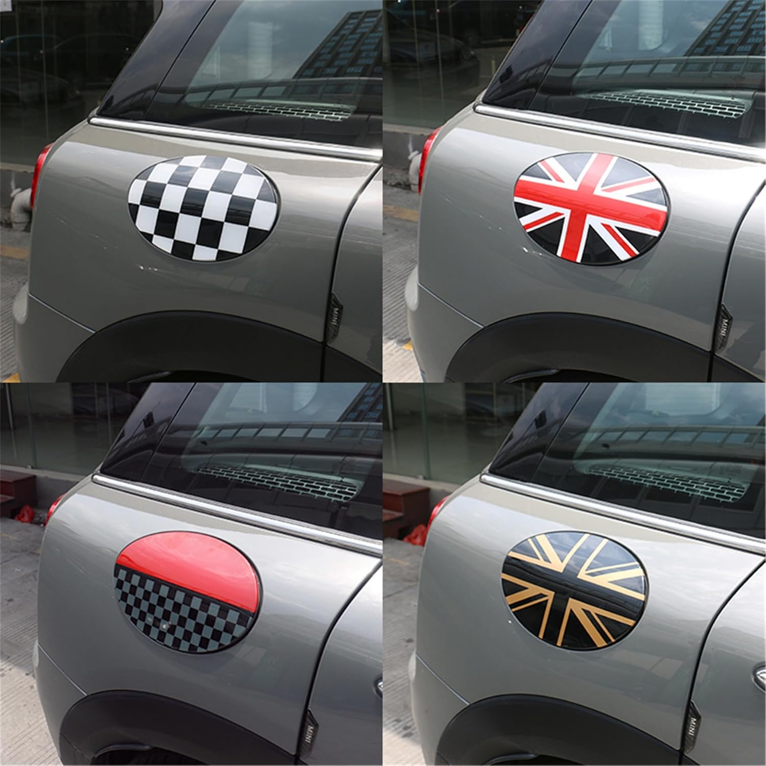 for Mini Cooper Accessories Decoration Fuel Tank Gas Filler Lid Door Cover Caps Shell Case,for F54 Clubman 2014-2024 (Union Jack RB)