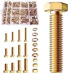 Mywish 660PCS M5 M6 M8 Bolt Screw Set, Assorted Hex Head Metric Bolt Assortment, 304 Stainless Steel, Bolts and Nuts Kit Flat & Spring Washers, Fully Thread