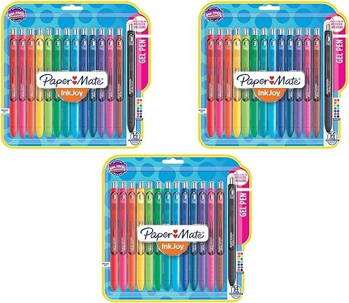 Paper Mate Gel Pens InkJoy Pens, Medium Point, Assorted, 14 Count, 3 Pack