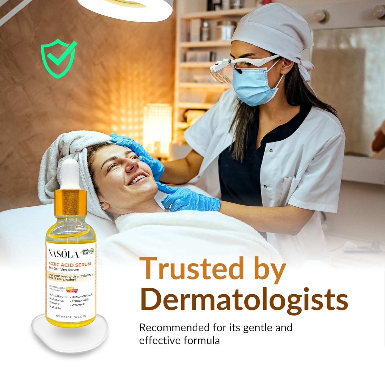 Nasola Kojic Acid Serum for Skin Clarifying, Complexion Revitalization Fade Cream with Alpha Arbutin, Vitamin C & E, & Niacinamide - Image 7