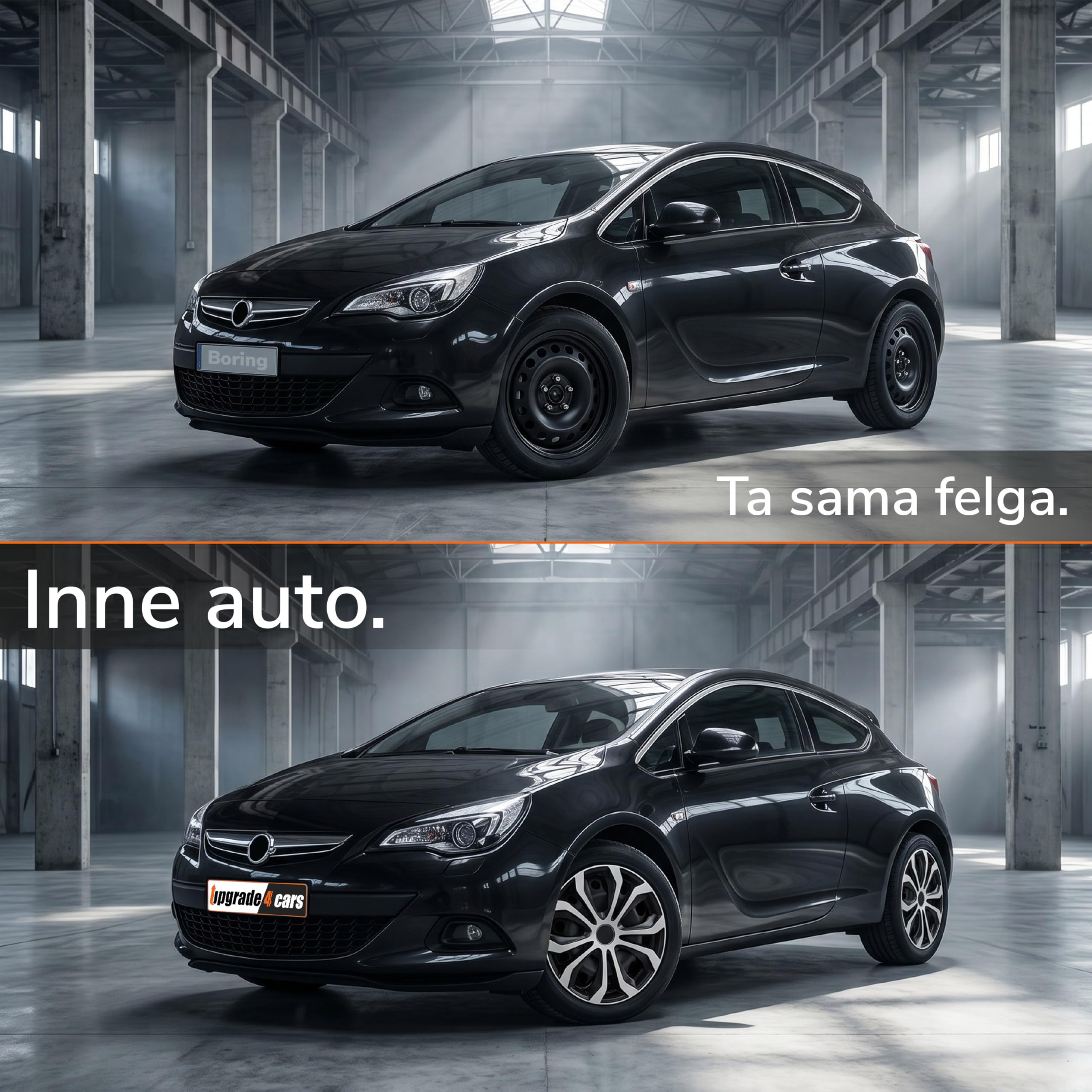 Upgrade4cars Kołpaki na koła 15 cali, czarne, srebrne, zestaw 4 sztuk, uniwersalne kołpaki do felg stalowych, wytrzymałe kołpaki z tworzywa sztucznego ABS, osłona felg samochodowych R15
