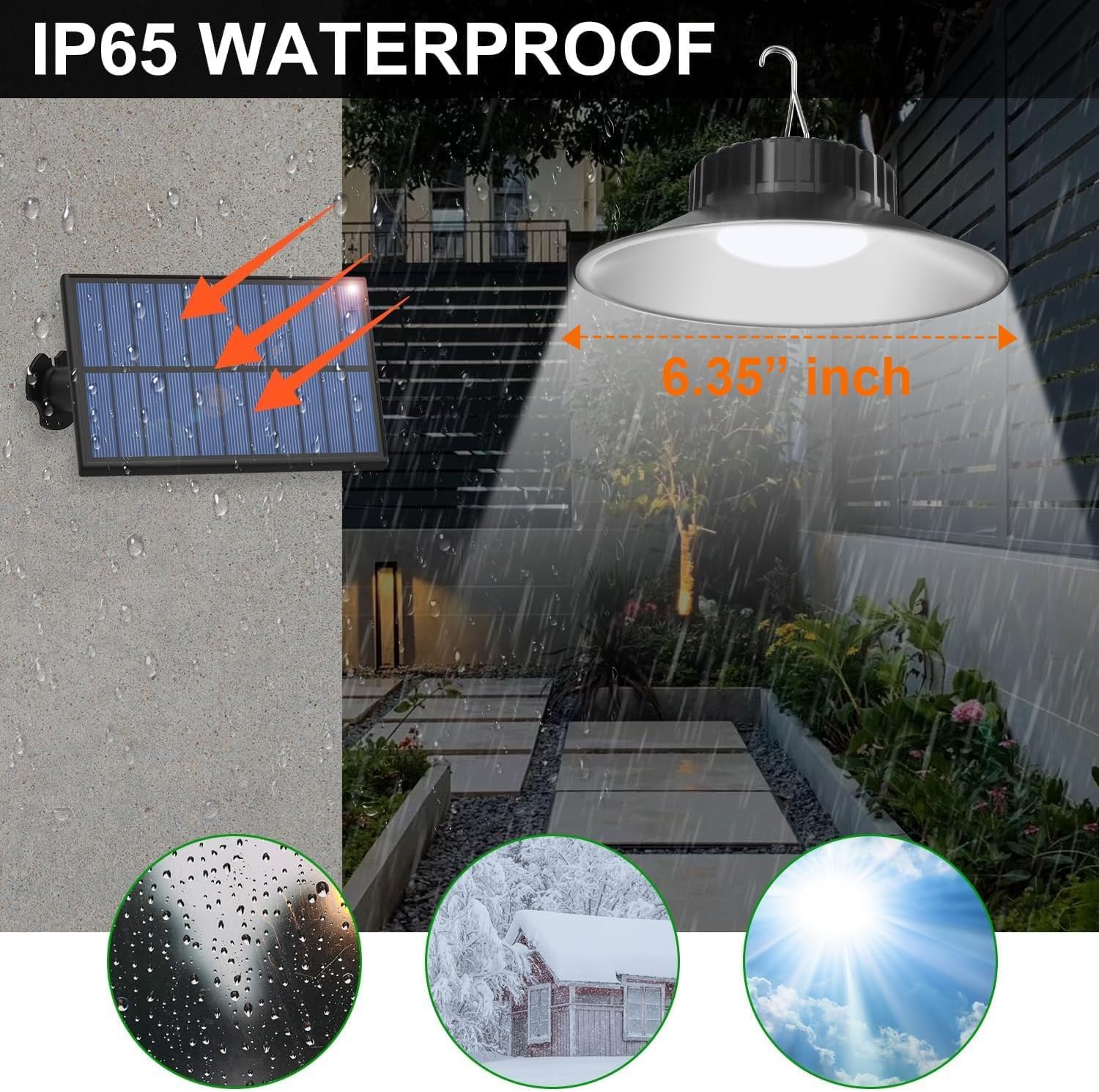NATPOW Solar Hängeleuchte mit Bewegungsmelder, Solarlampen für Außen Hängend mit 3 Farbe/3 Mode, IP65 Wasserdichte Solar Pendelleuchte Hängeleuchten für Garten, Terrasse, Gehwege, 2 Stück