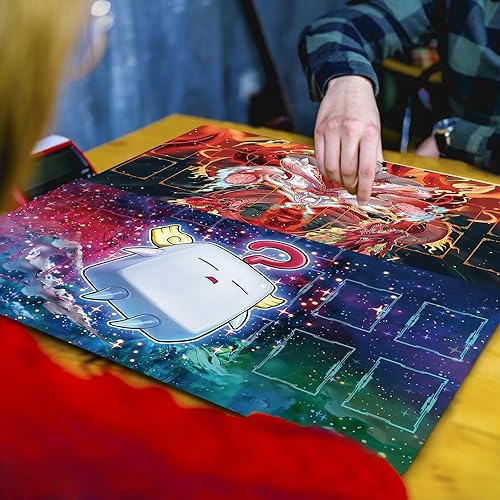 Vista 34 de ygo playmat Duel Mat - Tapete de goma para juegos de cartas de 23.6 x 13.7 pulgadas (A-Bao A Qu) A-bao a Qu,Ominous Omen,Alma espada