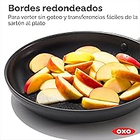 Vista 5 de Sartén antiadherente profesional OXO Good Grips, apta para lavaplatos, 10 pulgadas, Gris