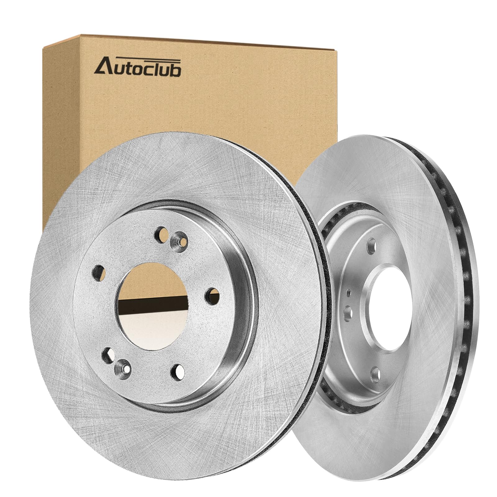 AUTOCLUB 10.83" Brake Rotors Front for 2003 2004 2005 2006 2007 2008 Toyota Corolla Matrix, 2000 2001 2002 2003 2004 2005 Toyota Celica, 2003 2004