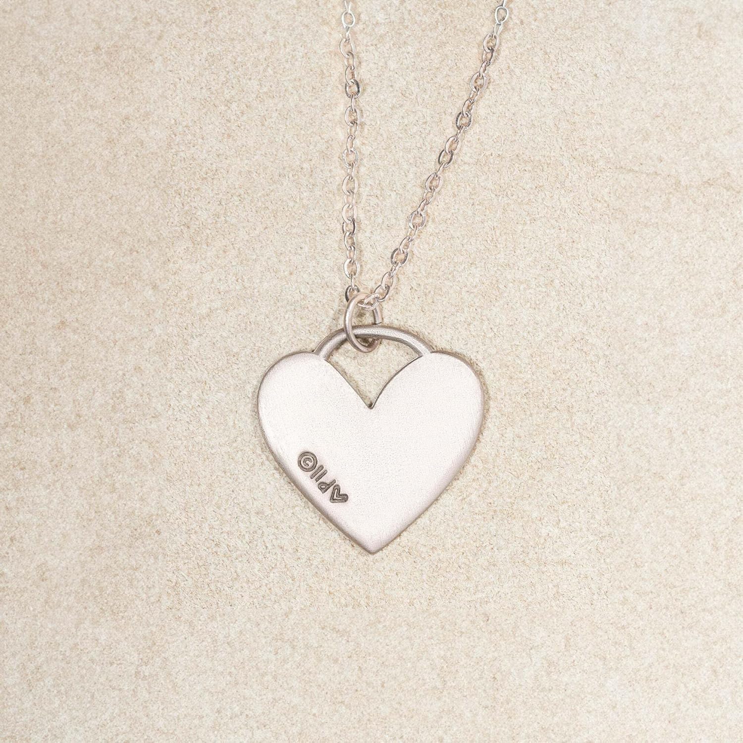 LISA LEONARD DESIGNS Pewter Row of Hearts Pendant Necklace in 18" Chain, Minimalists Jewelry, Dainty Necklaces, Necklaces For Women, Gift For Her - Image 9