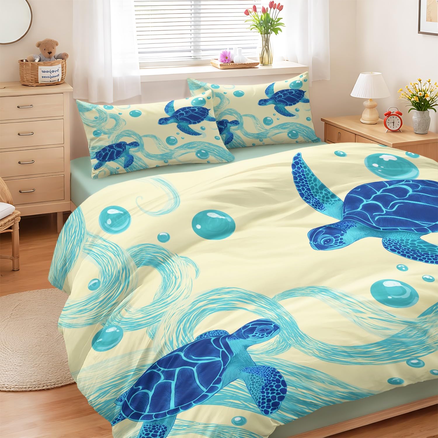 Décoration de chambre avec cette housse de couette enfant 140x200 fraîche