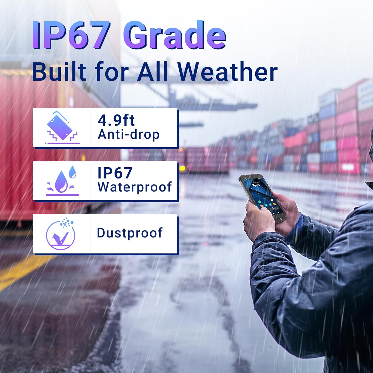 Tera P150 IP67 Rating and Drop Resistance