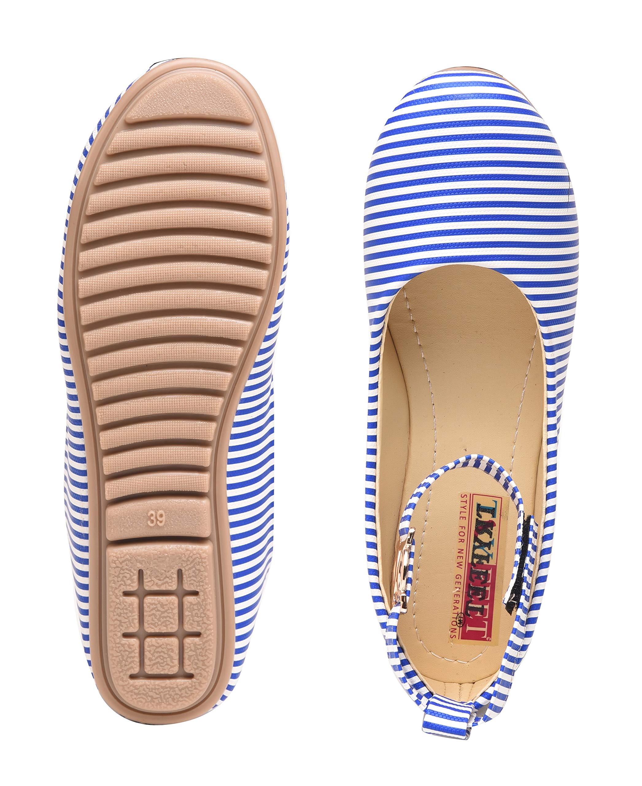 Tryfeet Womens Casual Ankle Strap Bellies Pack Of Black - Main Image