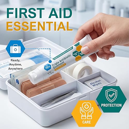 Miniatura 2 de MED Pride Triple Antibiótico Pride - Tubo de ungüento de 1 oz, paquete de 4 unidades, primeros auxilios para heridas menores, arañazos, abrasiones,