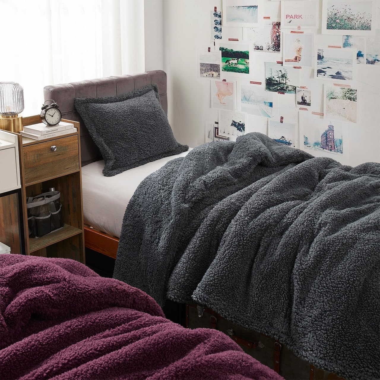 Byourbed Unfluffin Believable - Coma Inducer® Oversized King Comforter Set - Dark Gray