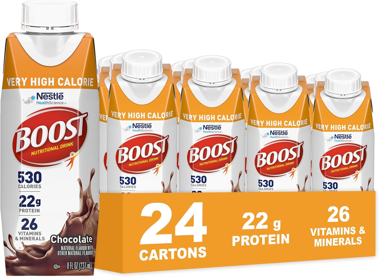 Boost Very High Calorie nutritional drink for weight gain in seniors