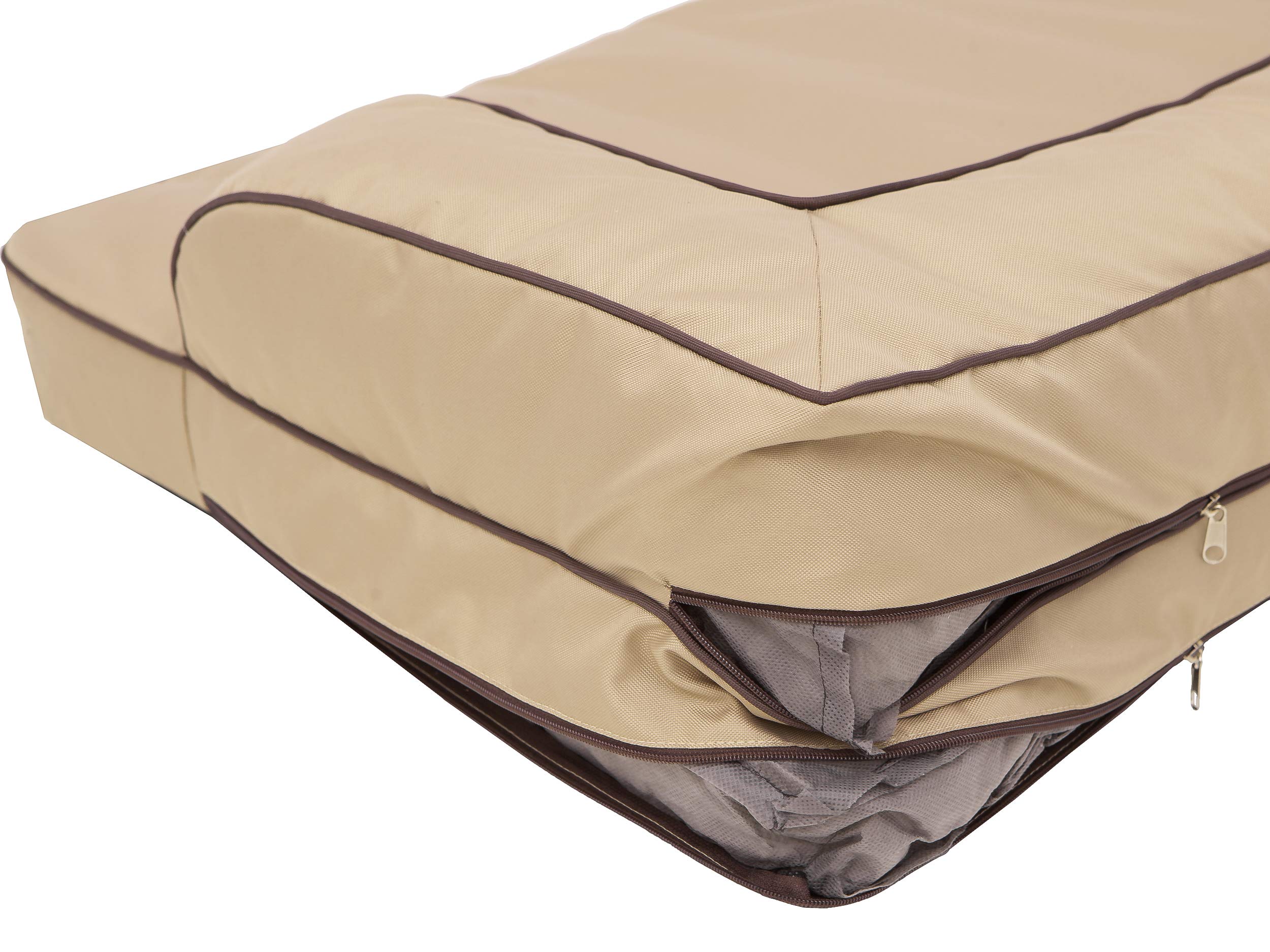 Cuccia per cani e gatti, lettino per animali domestici, cuscino per cani, letto per cani, letto per cani, materasso per animali, beige, L – 80 x 48 cm
