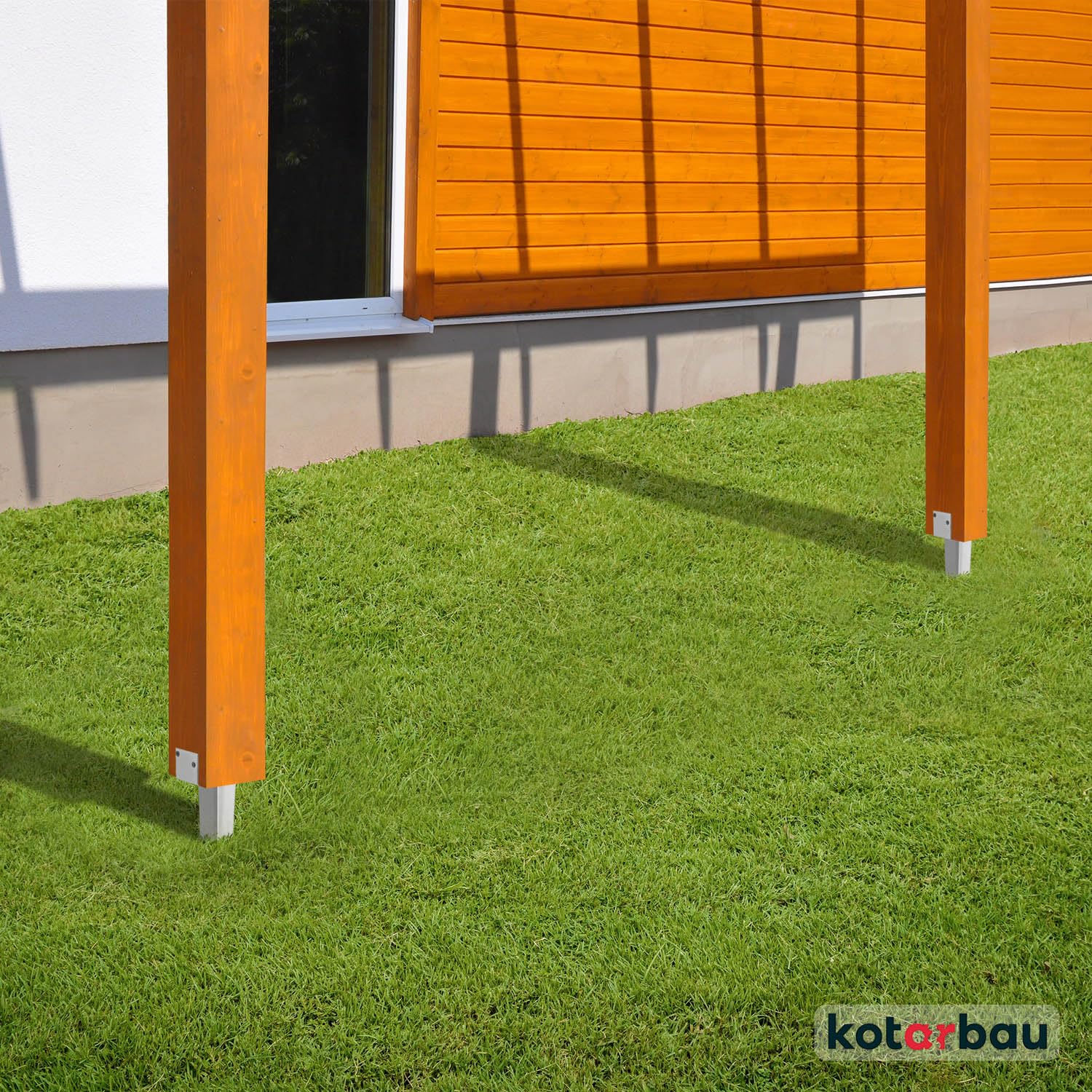 KOTARBAU® 6 Pezzi Supporto per Palo - Acciaio Zincato - 500 mm - Argento - 50 x 60 mm - Supporti per Pali in Legno - Staffe Per Pali In Legno - Supporto Palo Recinzione - Resistente alla Corrosione