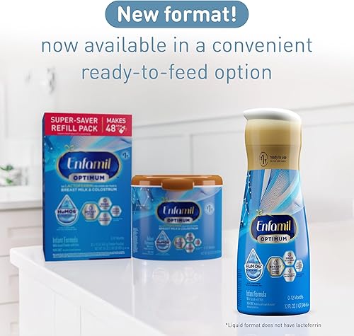 Miniatura 2 de Enfamil Optimum (Enspire) - Fórmula para bebés lista para alimentar, nuestra leche materna más cercana a la leche materna, DHA para fortalecer el